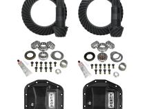 Stage 2 Jeep Jl/Jt Re-Gear Kit W/Covers For Dana 44 4.11 Ratio 28 Spline JL &amp;amp; Jt Rubicon M220 Rear/ M210 Front Stage 2 Gear Kit Package 4.11 Ratio W/ F&amp;amp;R Covers Yukon Gear