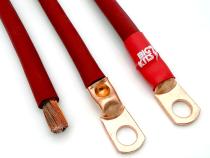 1999.5-2006 Jeep Wrangler TJ / LJ RHD Battery Cable Kit 4.0 Liter 1/0 Gauge Battery Cable w/Black Red/Spyder Wrap Big7Kits